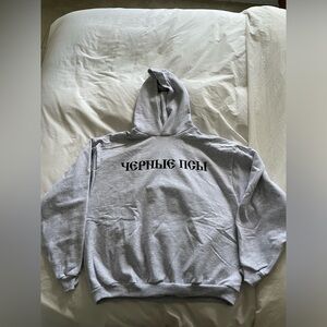 YZY GOSHA BLACK DOGS HOODIE Size 1 Heather Grey